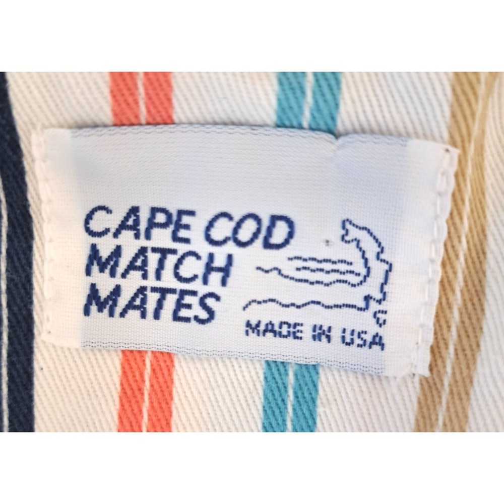 Vtg Cape Cod Match Mates‎ Lightweight Blazer Women's XL Striped 80s Preppy - Picture 4 of 8